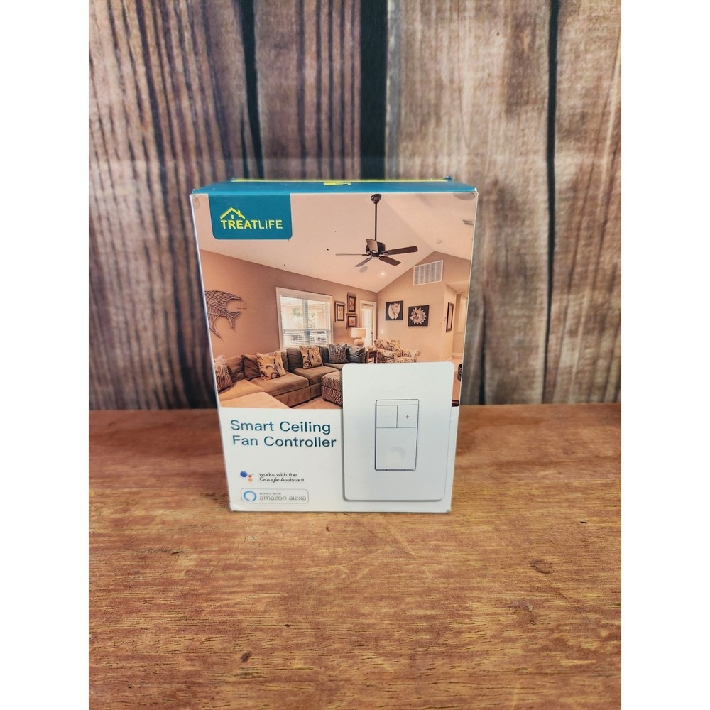 Treatlife DS02F Smart Ceiling Fan Controller White WiFi Remote Voice Control New